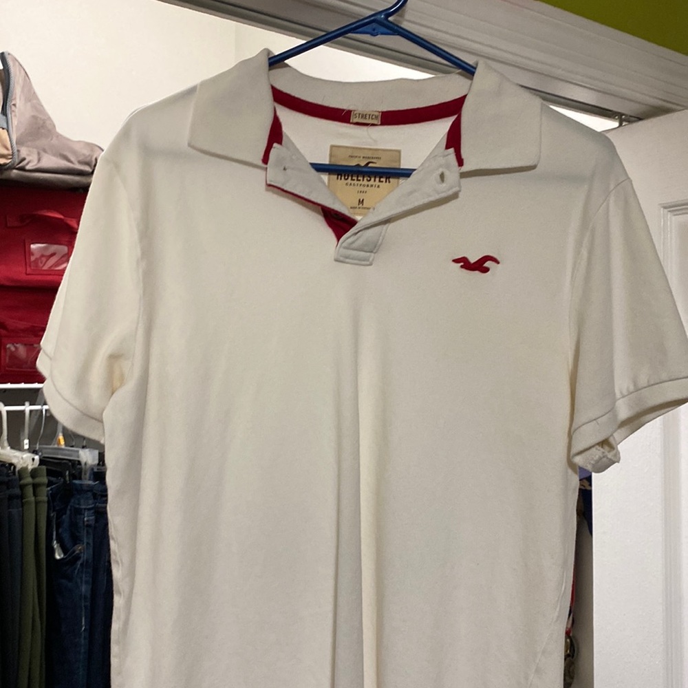 White Hollister Polo